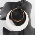 LG Gold wooden Hoop Earrings