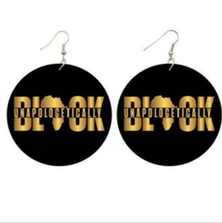 BC Round wooden Earrings