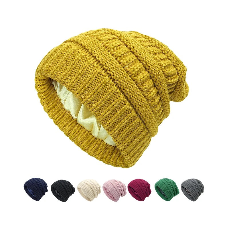 Satin-lined Beanies