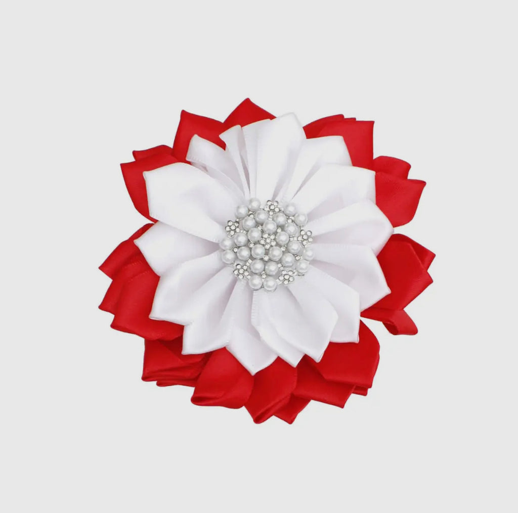 Flower Pearl Brooch Pin