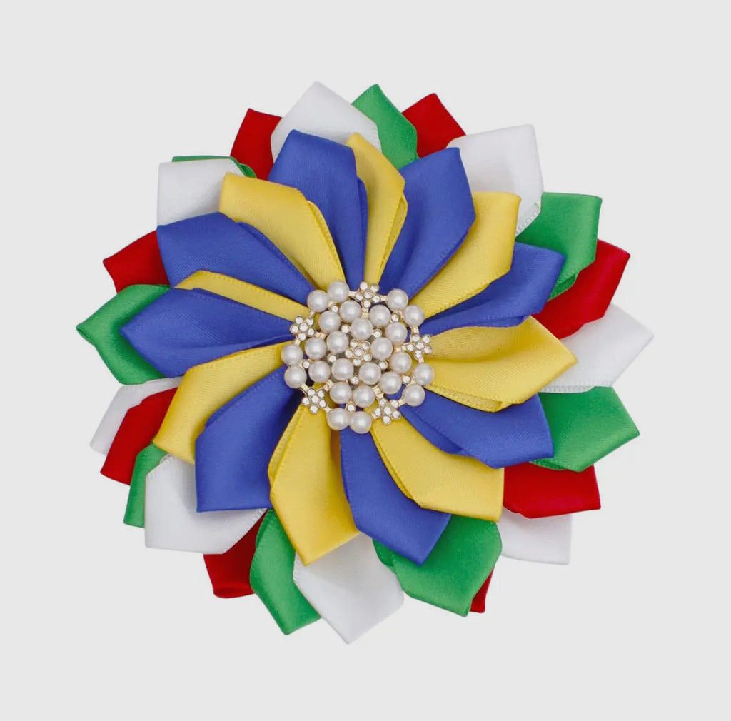 Flower Pearl Brooch Pin