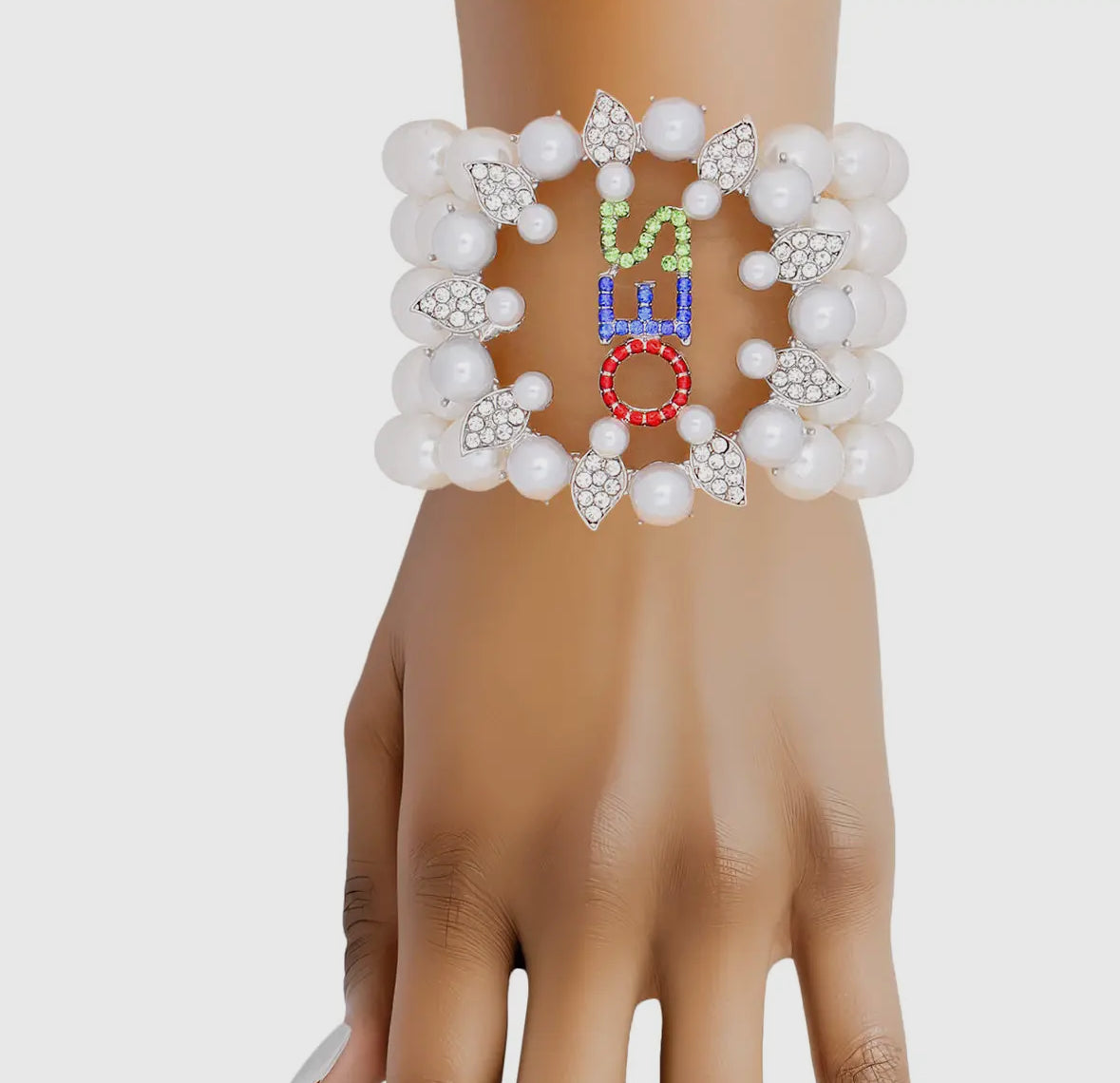 OES Bracelets & Flower Pin