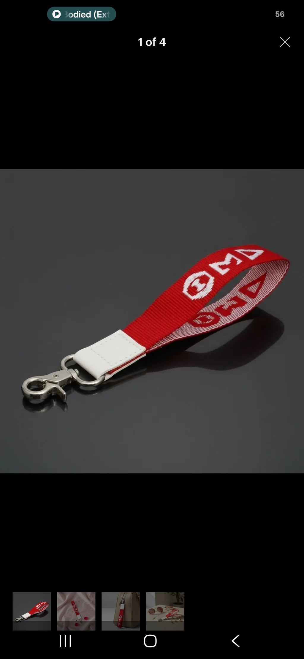 Divine 9 Clear Sorority Keychain Pouch