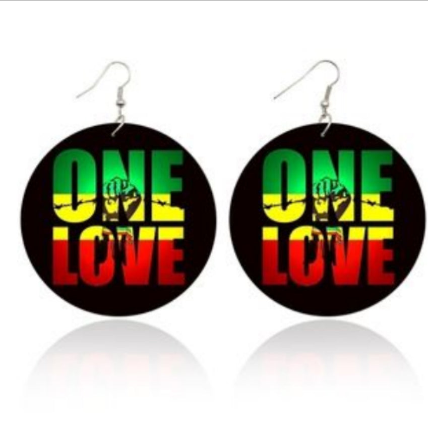 BC Round wooden Earrings