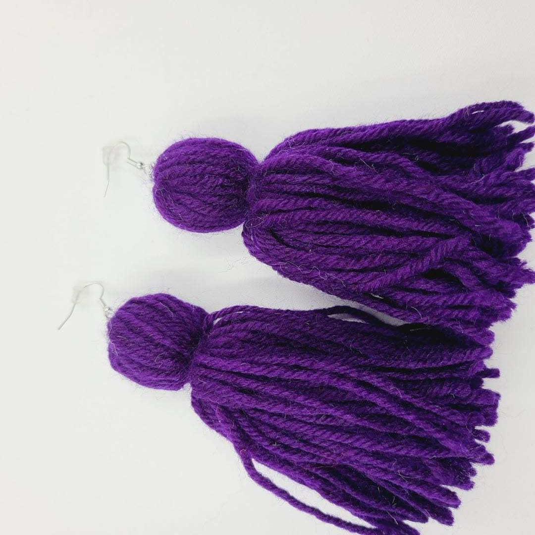 Tassel Yarn Earrings
