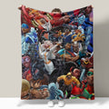 Our Superheroes Fleece Blanket w/ satin Pillowcase