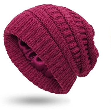 Satin-lined Beanies