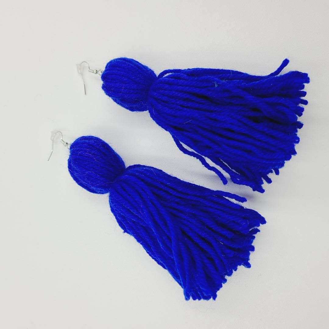 Tassel Yarn Earrings
