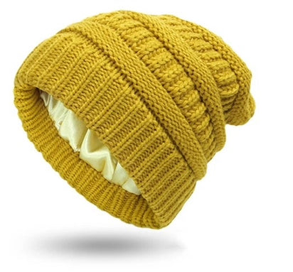 Satin-lined Beanies