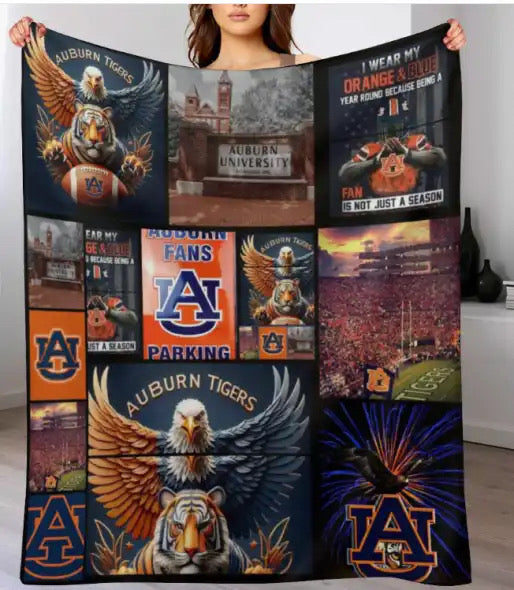 Alabama vs. Auburn Fleece Blankets