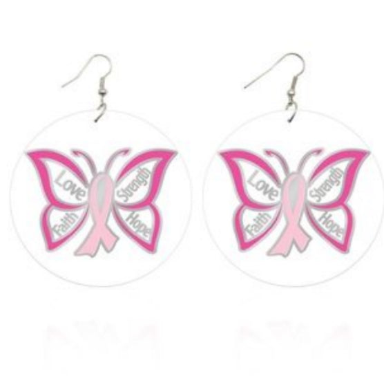 BC Round wooden Earrings