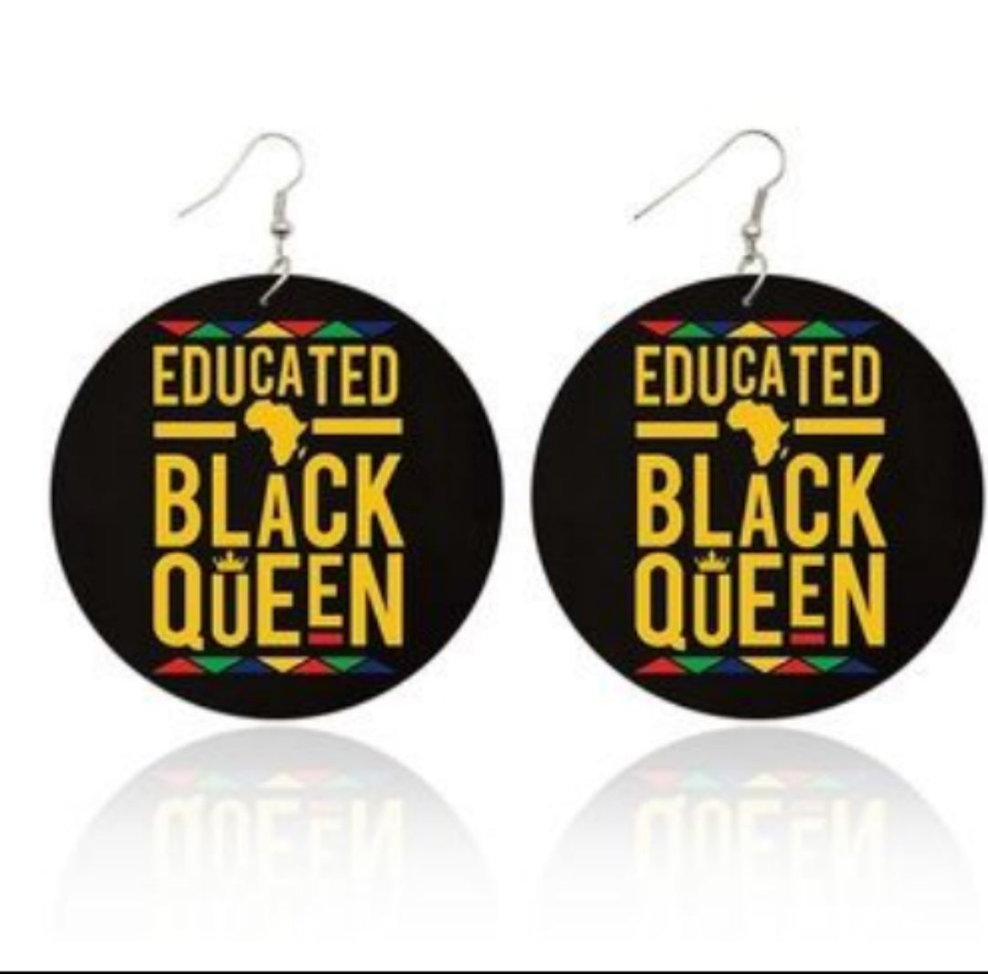 BC Round wooden Earrings