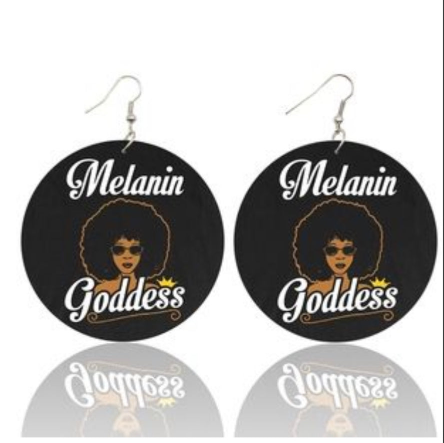 BC Round wooden Earrings