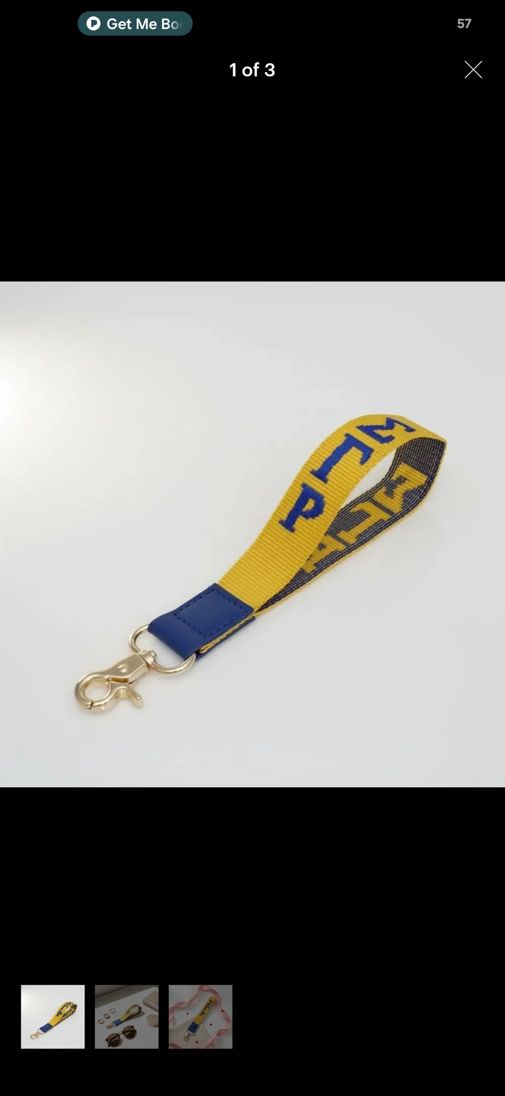 Divine 9 Clear Sorority Keychain Pouch