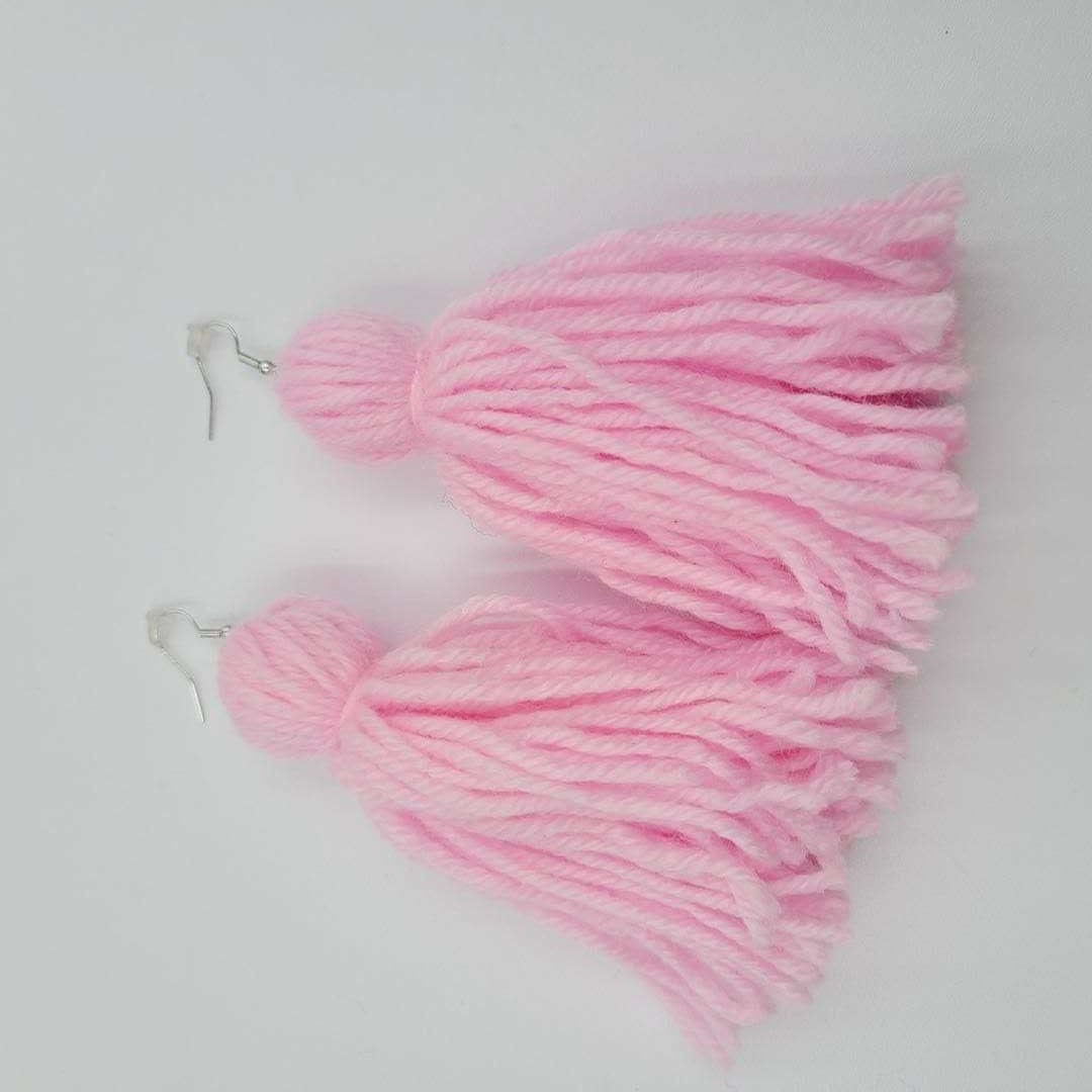 Tassel Yarn Earrings
